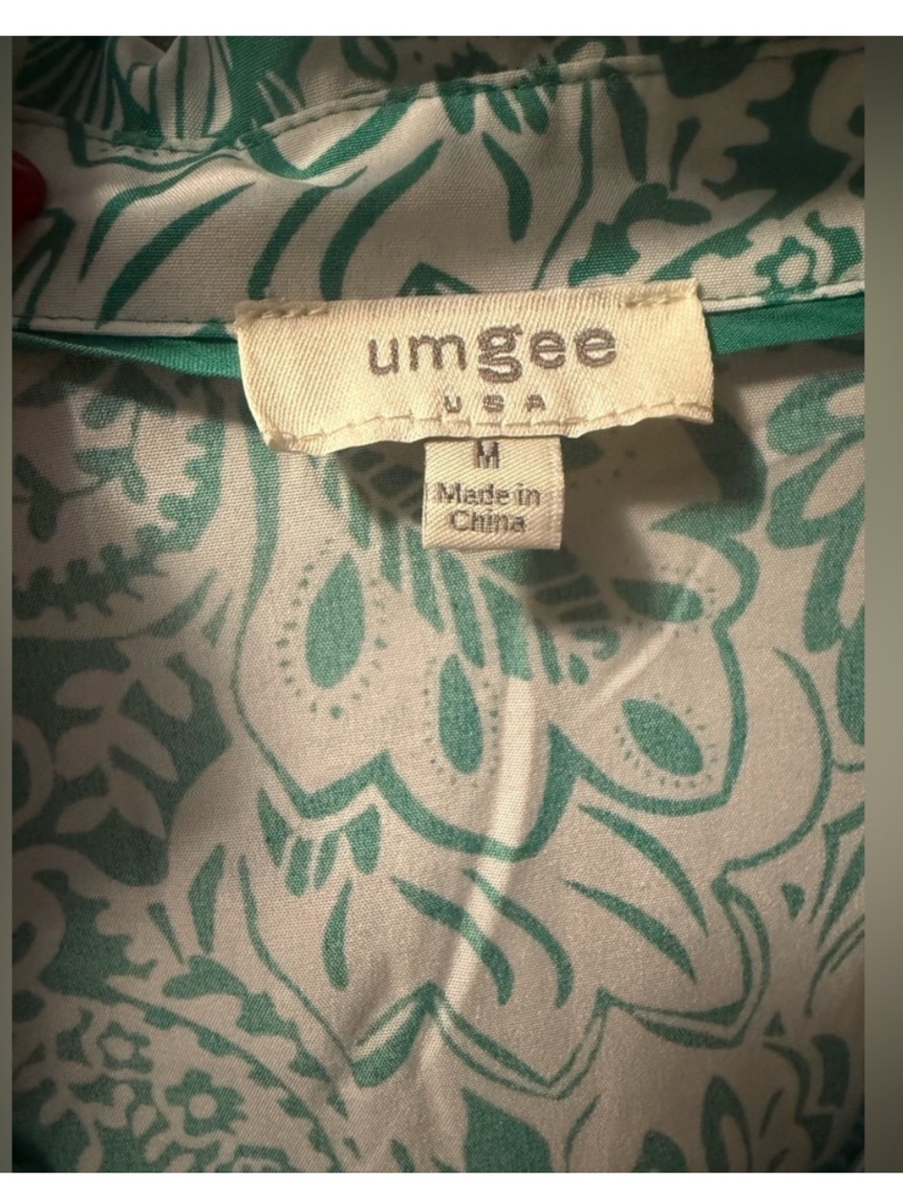 NWT UMGEE WHITE & GREEN PAISLEY DRESS PERFECT FOR SPRING AND SUMMER - Picture 4 of 4